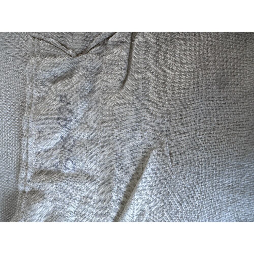 Ralph Lauren Mens XL Blake Button Down Shirt Cream Cotton Linen Relaxed Fit - Picture 9 of 14